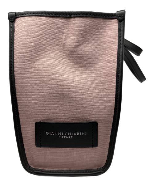 GIANNI CHIARINI（ジャンニ キアリーニ）GIANNI CHIARINI (ジャンニ キアリーニ) MARCELLA マルチェッラ M コットン トートバッグ ピンクの古着・服飾アイテム