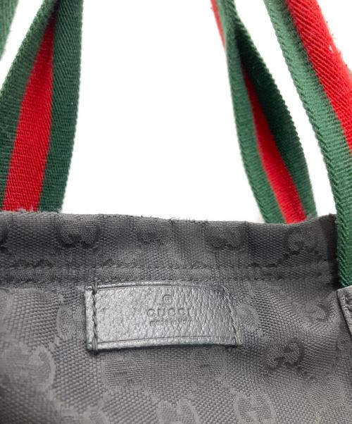 GUCCI（グッチ）GUCCI (グッチ) シェリーライントートバッグ ブラックの古着・服飾アイテム