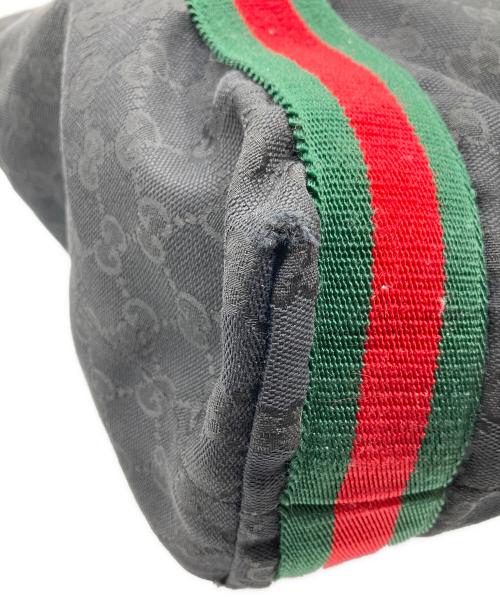 GUCCI（グッチ）GUCCI (グッチ) シェリーライントートバッグ ブラックの古着・服飾アイテム