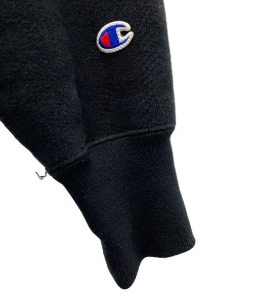 Champion REVERSE WEAVE（チャンピオン リバース ウィーブ）Champion REVERSE WEAVE (チャンピオン リバース ウィーブ) プルオーバーパーカー ブラック サイズ:Lの古着・服飾アイテム
