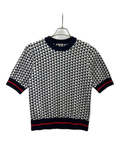 DRESSTERIOR（ドレステリア）DRESSTERIOR (ドレステリア) 薄手ニット ネイビー サイズ:Mの古着・服飾アイテム