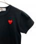 中古・古着 PLAY COMME des GARCONS (プレイコムデギャルソン) 半袖カットソー ブラック サイズ:S：6000円