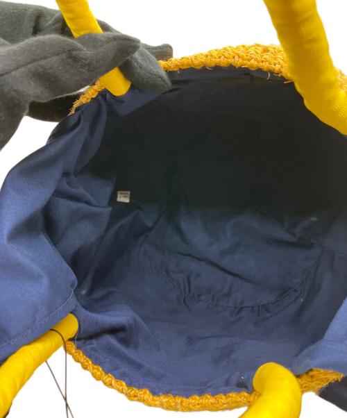 a-jolie（アジョリー）a-jolie (アジョリー) カゴバッグ ナチュラル×ネイビー 未使用品の古着・服飾アイテム