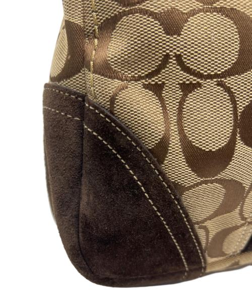 COACH（コーチ）COACH (コーチ) ワンショルダーバッグ ベージュ×ブラウンの古着・服飾アイテム