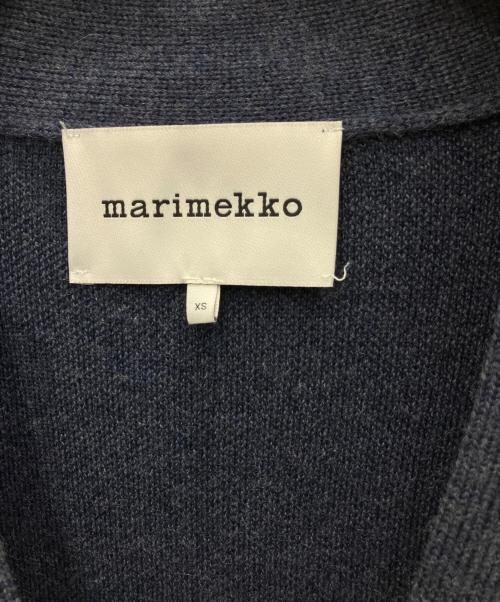 marimekko（マリメッコ）marimekko (マリメッコ) ニットカーディガン ネイビー サイズ:XSの古着・服飾アイテム