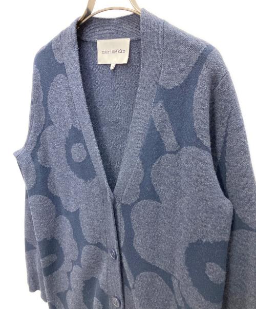 marimekko（マリメッコ）marimekko (マリメッコ) ニットカーディガン ネイビー サイズ:XSの古着・服飾アイテム