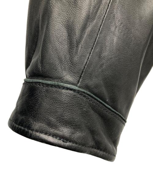 nano・universe（ナノ・ユニバース）nano・universe (ナノ・ユニバース) レザージャケット ブラック サイズ:Mの古着・服飾アイテム