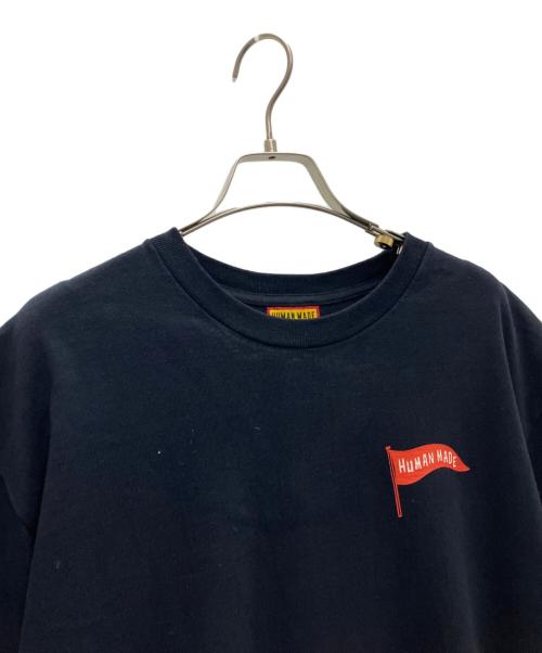 HUMAN MADE（ヒューマンメイド）HUMAN MADE (ヒューマンメイド) 半袖Tシャツ ネイビー サイズ:Lの古着・服飾アイテム