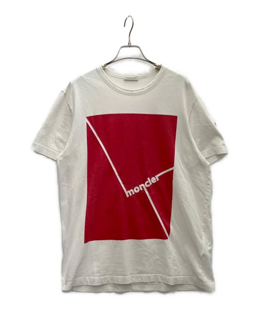 MONCLER（モンクレール）MONCLER (モンクレール) 半袖Tシャツ ホワイト サイズ:Lの古着・服飾アイテム