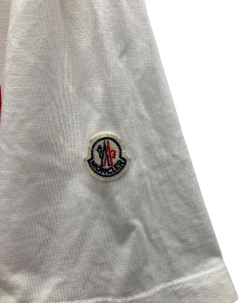 MONCLER（モンクレール）MONCLER (モンクレール) 半袖Tシャツ ホワイト サイズ:Lの古着・服飾アイテム