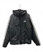 adidasアディダス）の古着「中綿ジャケット」｜ブラック