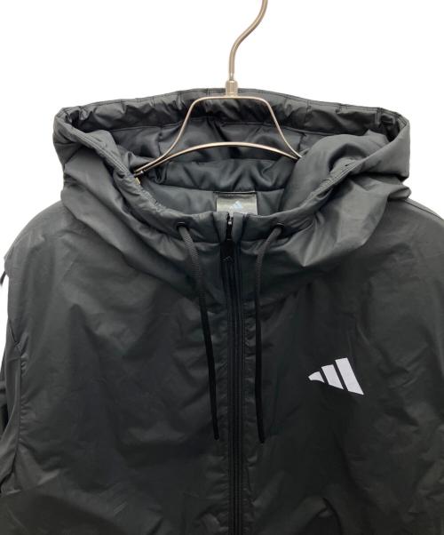 adidas（アディダス）adidas (アディダス) 中綿ジャケット ブラック サイズ:Mの古着・服飾アイテム