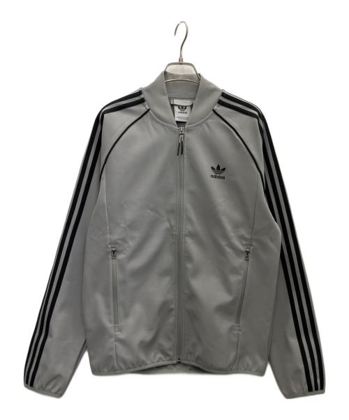 adidas（アディダス）adidas (アディダス) トラックジャケット ライトグレー サイズ:Lの古着・服飾アイテム