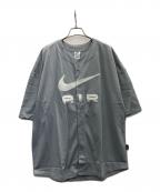 NIKEナイキ）の古着「ベースボールシャツ」｜ライトグレー