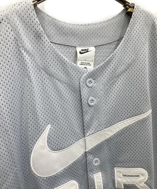 NIKE（ナイキ）NIKE (ナイキ) ベースボールシャツ ライトグレー サイズ:Lの古着・服飾アイテム