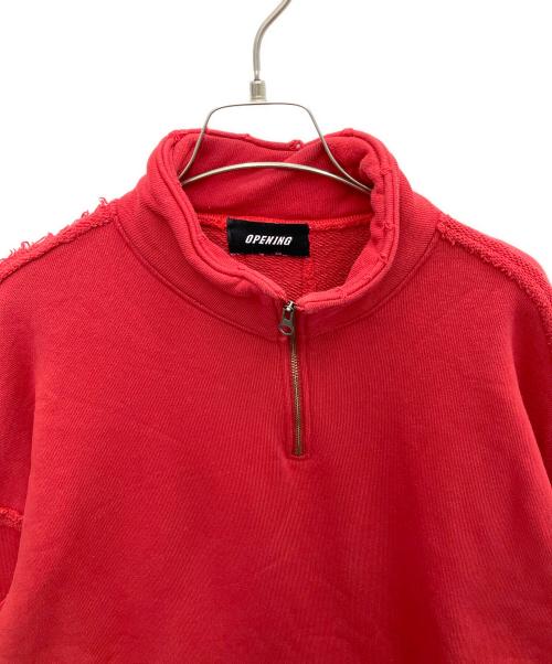OPENING act（オープニングアクト）OPENING act (オープニングアクト) スウェット レッド サイズ:Lの古着・服飾アイテム