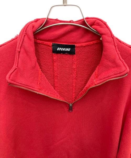 OPENING act（オープニングアクト）OPENING act (オープニングアクト) スウェット レッド サイズ:Lの古着・服飾アイテム