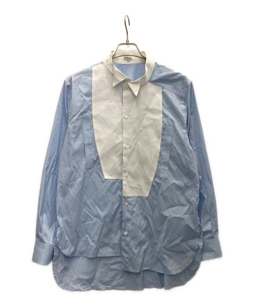 LOEWE（ロエベ）LOEWE (ロエベ) 長袖シャツ ブルー×ホワイト サイズ:Sの古着・服飾アイテム