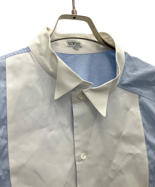 LOEWE（ロエベ）LOEWE (ロエベ) 長袖シャツ ブルー×ホワイト サイズ:Sの古着・服飾アイテム