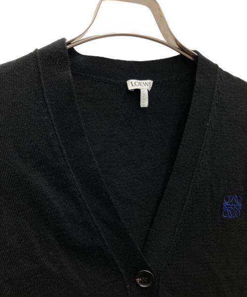 LOEWE（ロエベ）LOEWE (ロエベ) 薄手カーディガン ブラック サイズ:XSの古着・服飾アイテム