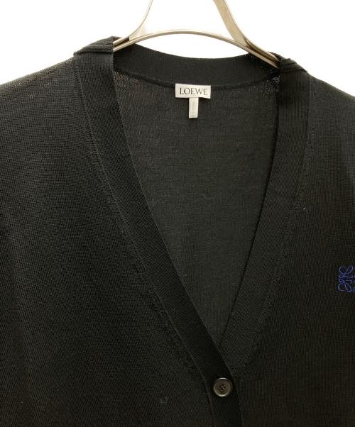 LOEWE（ロエベ）LOEWE (ロエベ) 薄手カーディガン ブラック サイズ:Lの古着・服飾アイテム