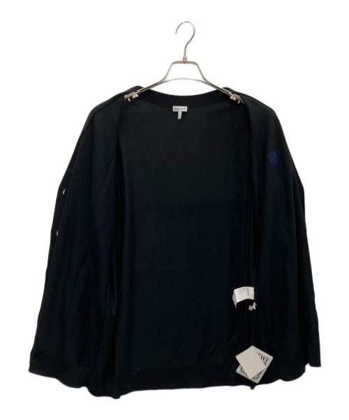 LOEWE（ロエベ）LOEWE (ロエベ) 薄手カーディガン ブラック サイズ:Lの古着・服飾アイテム