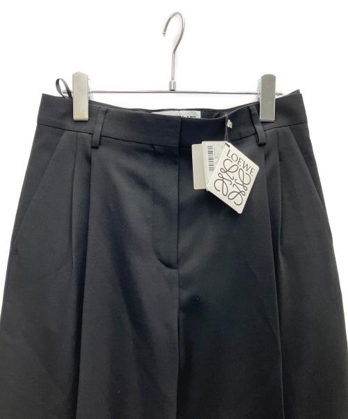 LOEWE（ロエベ）LOEWE (ロエベ) センタープレス ストレート パンツ ブラック サイズ:SIZE38の古着・服飾アイテム
