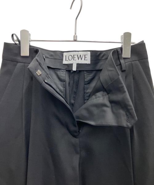 LOEWE（ロエベ）LOEWE (ロエベ) センタープレス ストレート パンツ ブラック サイズ:SIZE38の古着・服飾アイテム