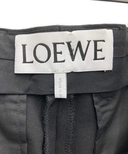 LOEWE（ロエベ）LOEWE (ロエベ) センタープレス ストレート パンツ ブラック サイズ:SIZE38の古着・服飾アイテム