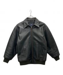 GAP（ギャップ）の古着「レザージャケット」｜ブラック