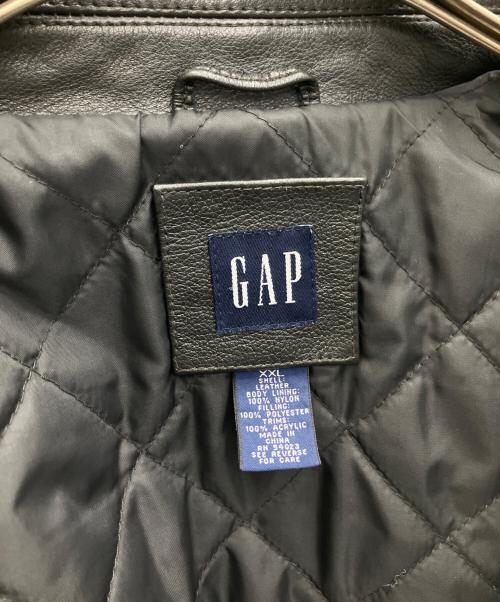 GAP（ギャップ）GAP (ギャップ) レザージャケット ブラック サイズ:XXLの古着・服飾アイテム