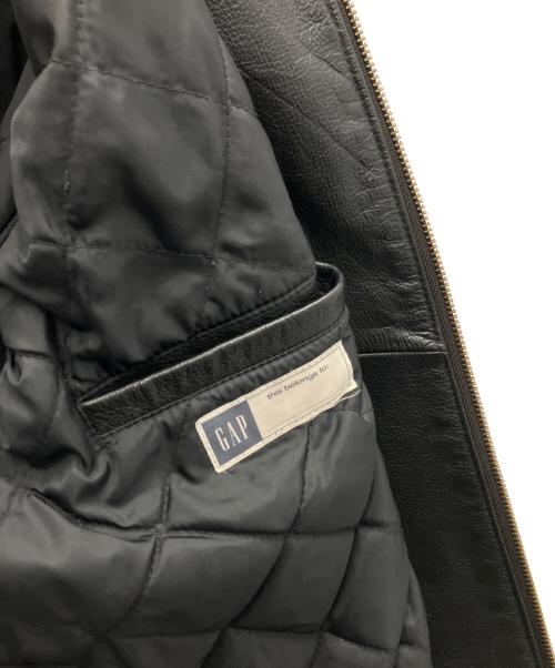 GAP（ギャップ）GAP (ギャップ) レザージャケット ブラック サイズ:XXLの古着・服飾アイテム
