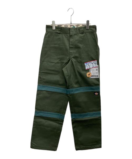 9090（9090）9090 (9090) Dickies (ディッキーズ) ワークパンツ グリーン サイズ:Mの古着・服飾アイテム
