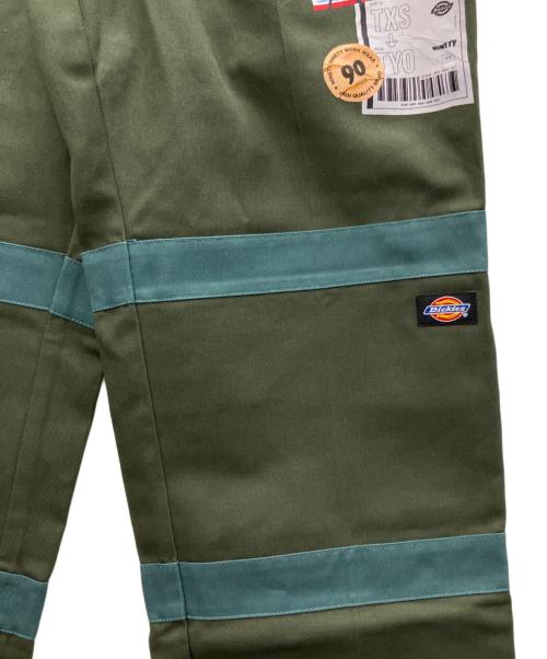 9090（9090）9090 (9090) Dickies (ディッキーズ) ワークパンツ グリーン サイズ:Mの古着・服飾アイテム