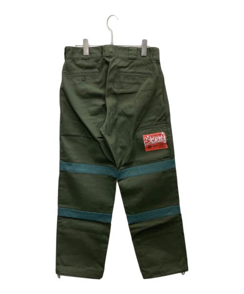 9090（9090）9090 (9090) Dickies (ディッキーズ) ワークパンツ グリーン サイズ:Mの古着・服飾アイテム