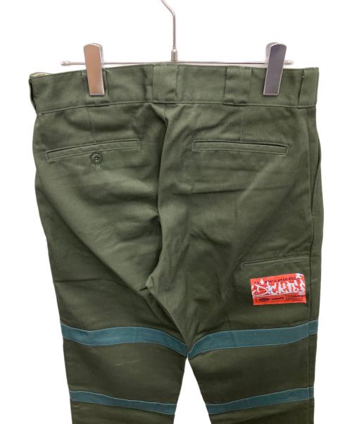 9090（9090）9090 (9090) Dickies (ディッキーズ) ワークパンツ グリーン サイズ:Mの古着・服飾アイテム