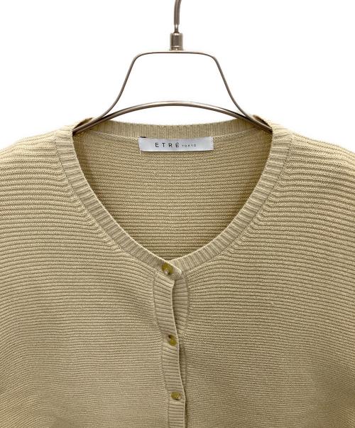 ETRE TOKYO（エトレトウキョウ）ETRE TOKYO (エトレトウキョウ) 薄手ニット ベージュ サイズ:SIZEFREEの古着・服飾アイテム