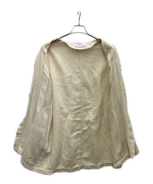 ETRE TOKYO（エトレトウキョウ）ETRE TOKYO (エトレトウキョウ) 薄手カーディガン アイボリー サイズ:Mの古着・服飾アイテム
