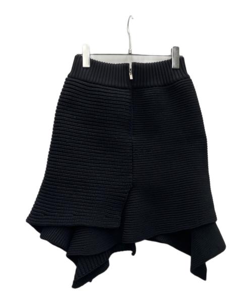 sacai（サカイ）sacai (サカイ) ニットスカート ブラック サイズ:SIZE2の古着・服飾アイテム