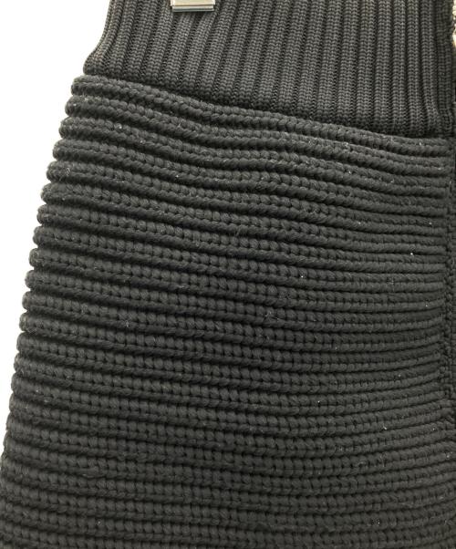 sacai（サカイ）sacai (サカイ) ニットスカート ブラック サイズ:SIZE2の古着・服飾アイテム