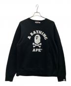 A BATHING APEアベイシングエイプ）の古着「裏起毛スウェット」｜ブラック