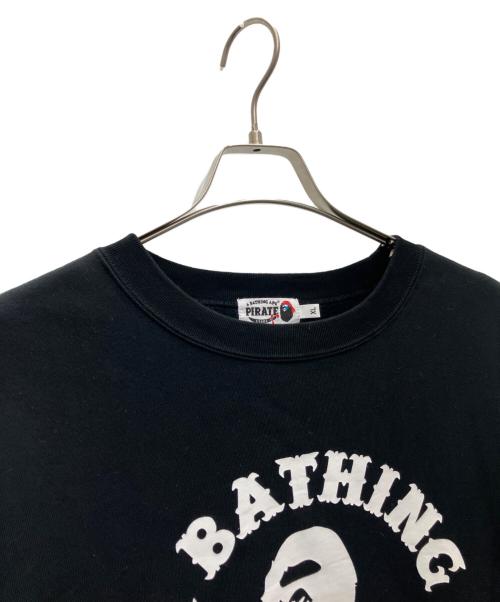 A BATHING APE（アベイシングエイプ）A BATHING APE (アベイシングエイプ) 裏起毛スウェット ブラック サイズ:XLの古着・服飾アイテム