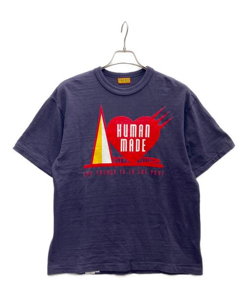 HUMAN MADE（ヒューマンメイド）HUMAN MADE (ヒューマンメイド) 半袖カットソー バイオレット サイズ:Lの古着・服飾アイテム