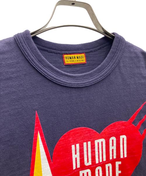 HUMAN MADE（ヒューマンメイド）HUMAN MADE (ヒューマンメイド) 半袖カットソー バイオレット サイズ:Lの古着・服飾アイテム