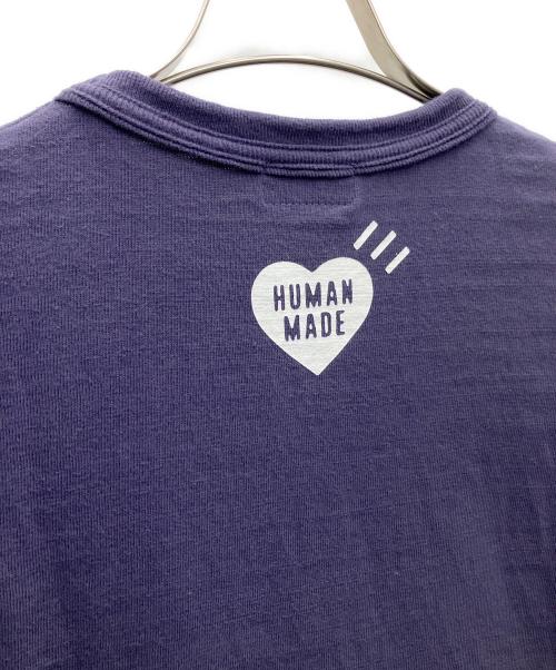 HUMAN MADE（ヒューマンメイド）HUMAN MADE (ヒューマンメイド) 半袖カットソー バイオレット サイズ:Lの古着・服飾アイテム