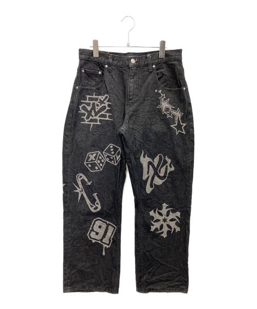 X-LARGE（エクストララージ）X-LARGE (エクストララージ) デニムパンツ ブラック サイズ:W32の古着・服飾アイテム