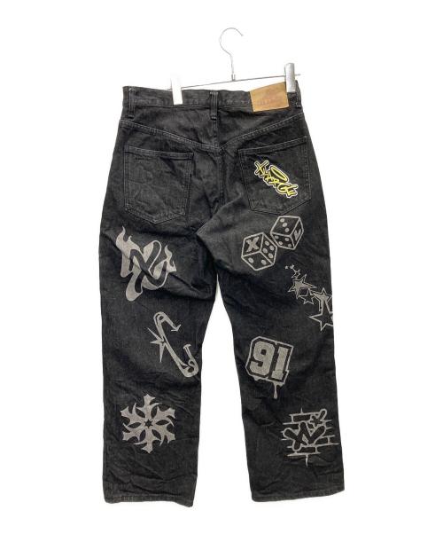 X-LARGE（エクストララージ）X-LARGE (エクストララージ) デニムパンツ ブラック サイズ:W32の古着・服飾アイテム