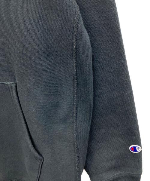 Champion REVERSE WEAVE（チャンピオン リバース ウィーブ）Champion REVERSE WEAVE (チャンピオン リバース ウィーブ) プルオーバーパーカー ブラック サイズ:Lの古着・服飾アイテム