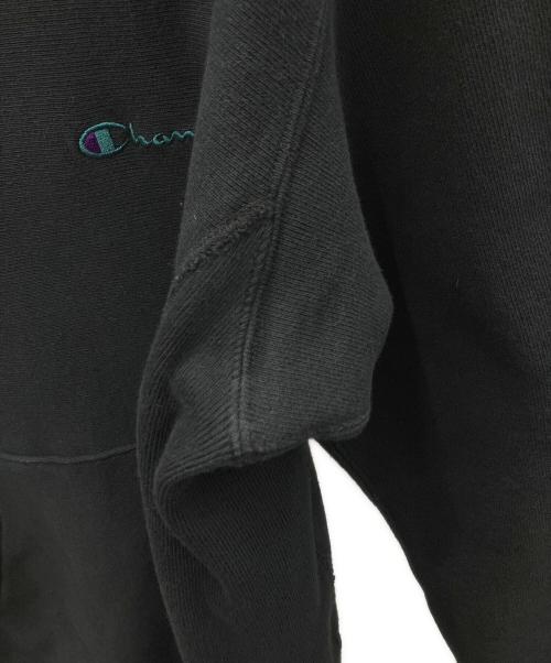 Champion REVERSE WEAVE（チャンピオン リバース ウィーブ）Champion REVERSE WEAVE (チャンピオン リバース ウィーブ) プルオーバーパーカー ブラック サイズ:Lの古着・服飾アイテム