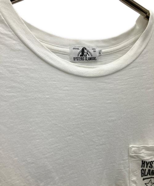 Hysteric Glamour（ヒステリックグラマー）Hysteric Glamour (ヒステリックグラマー) 半袖カットソー ホワイト サイズ:Lの古着・服飾アイテム